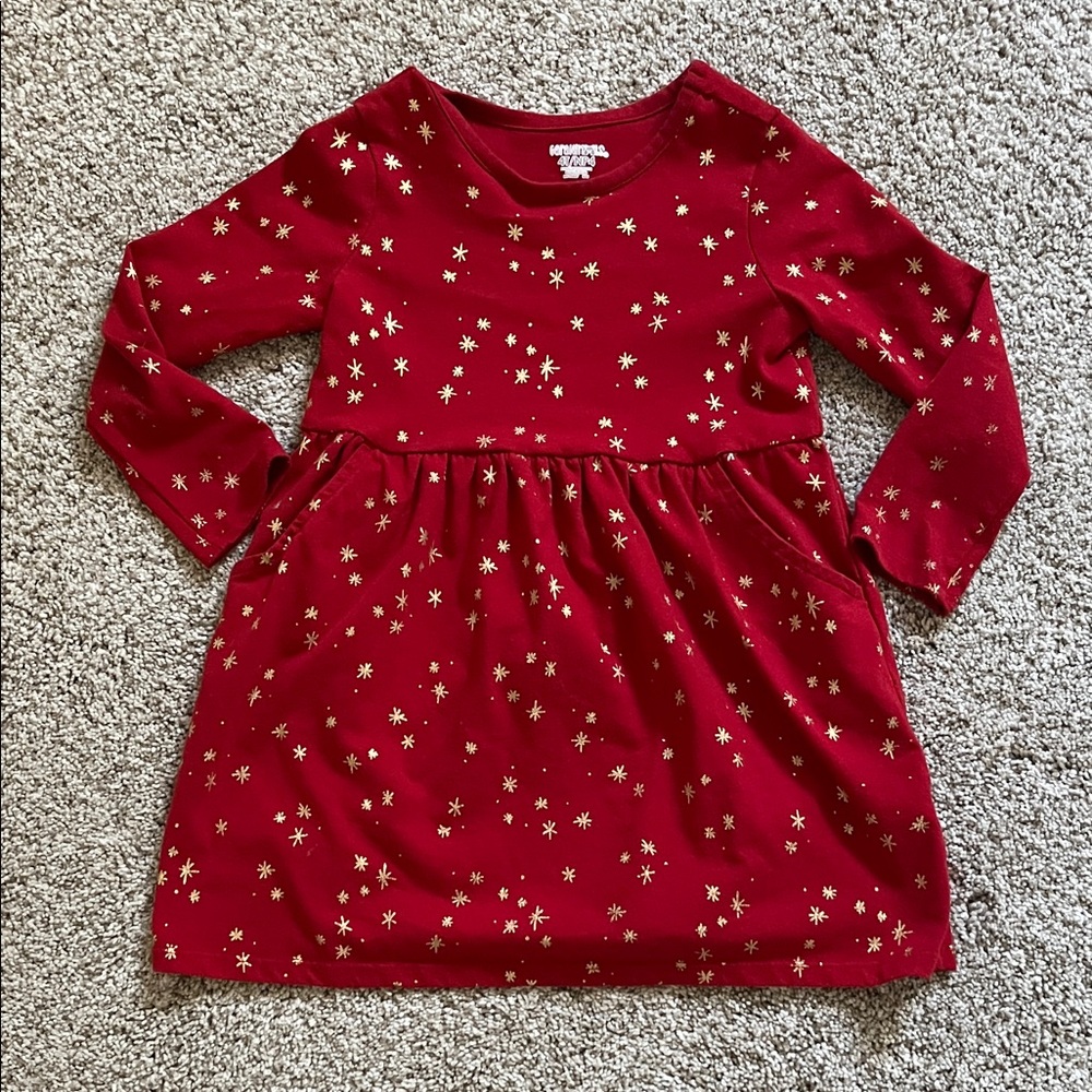 Garanimals Starry Kids Long Sleeve Dress with Pockets